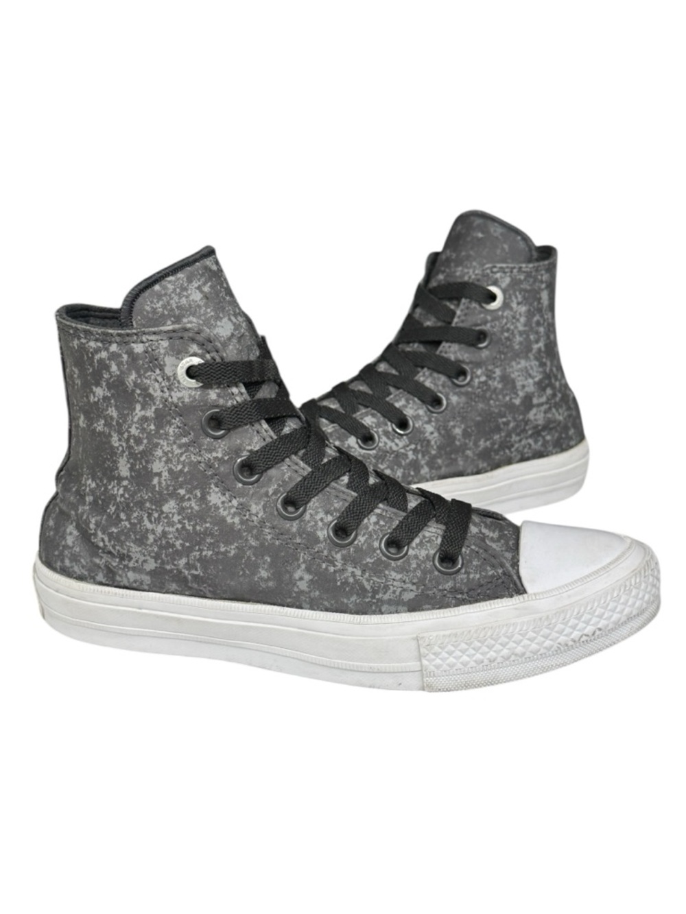 Converse Chuck Taylor All Star 153544C Black /Silver Sneakers M 4.5 - W 6.5